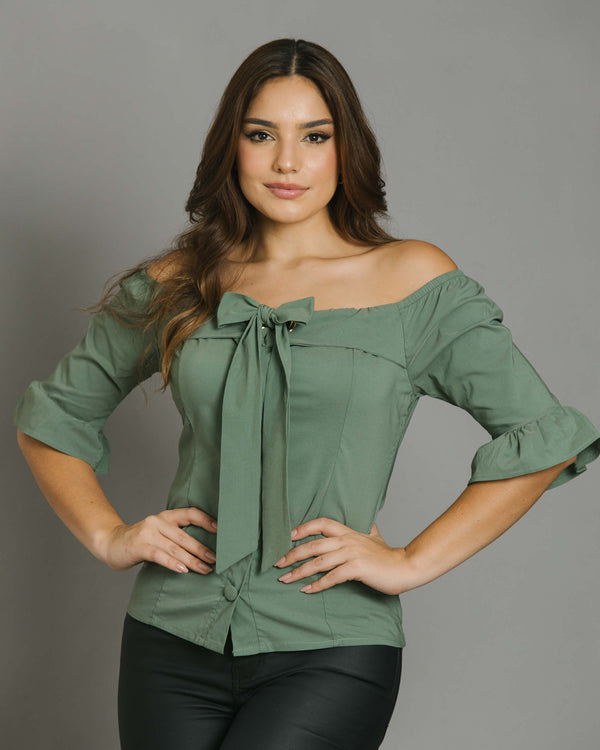 Blusa con Moño en frente Ref 432